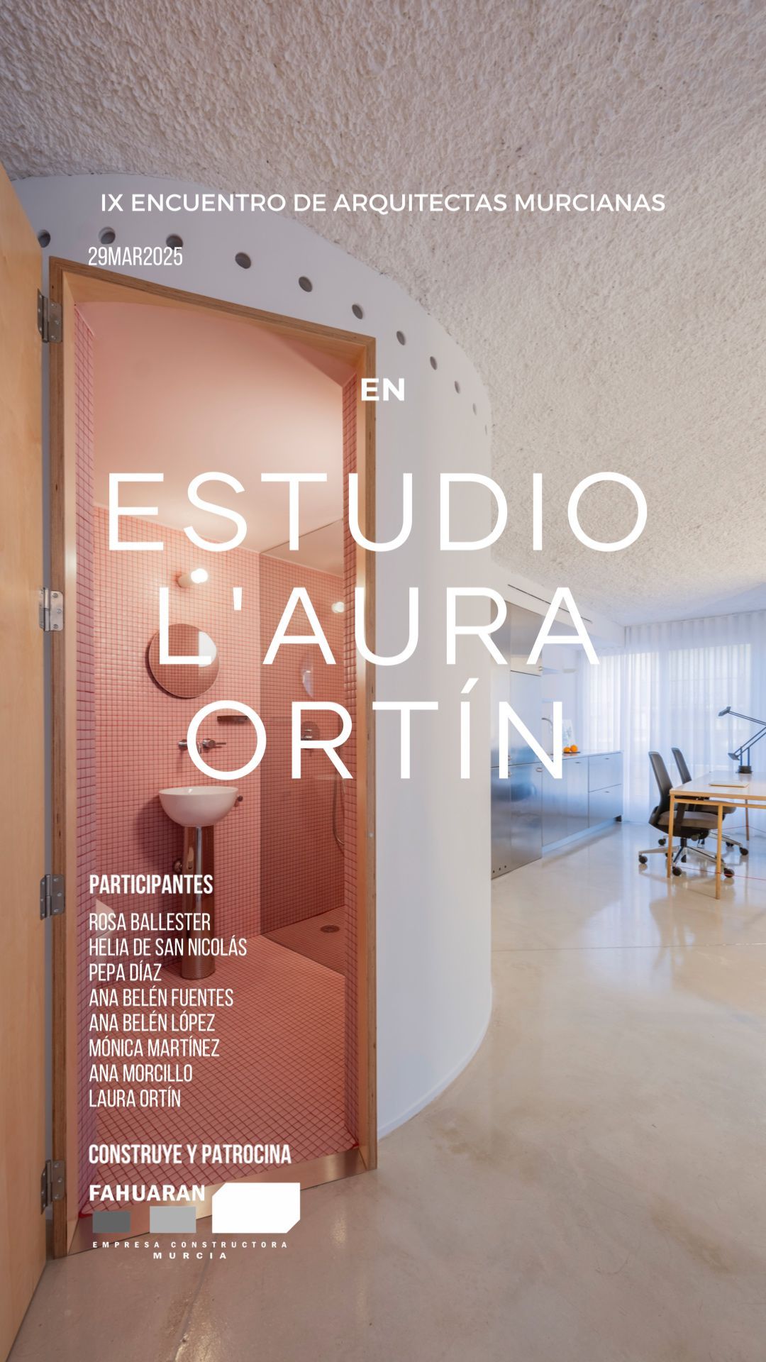 Noveno Encuentro de Arquitectas Murcianas en Estudio L'aura Ortín.