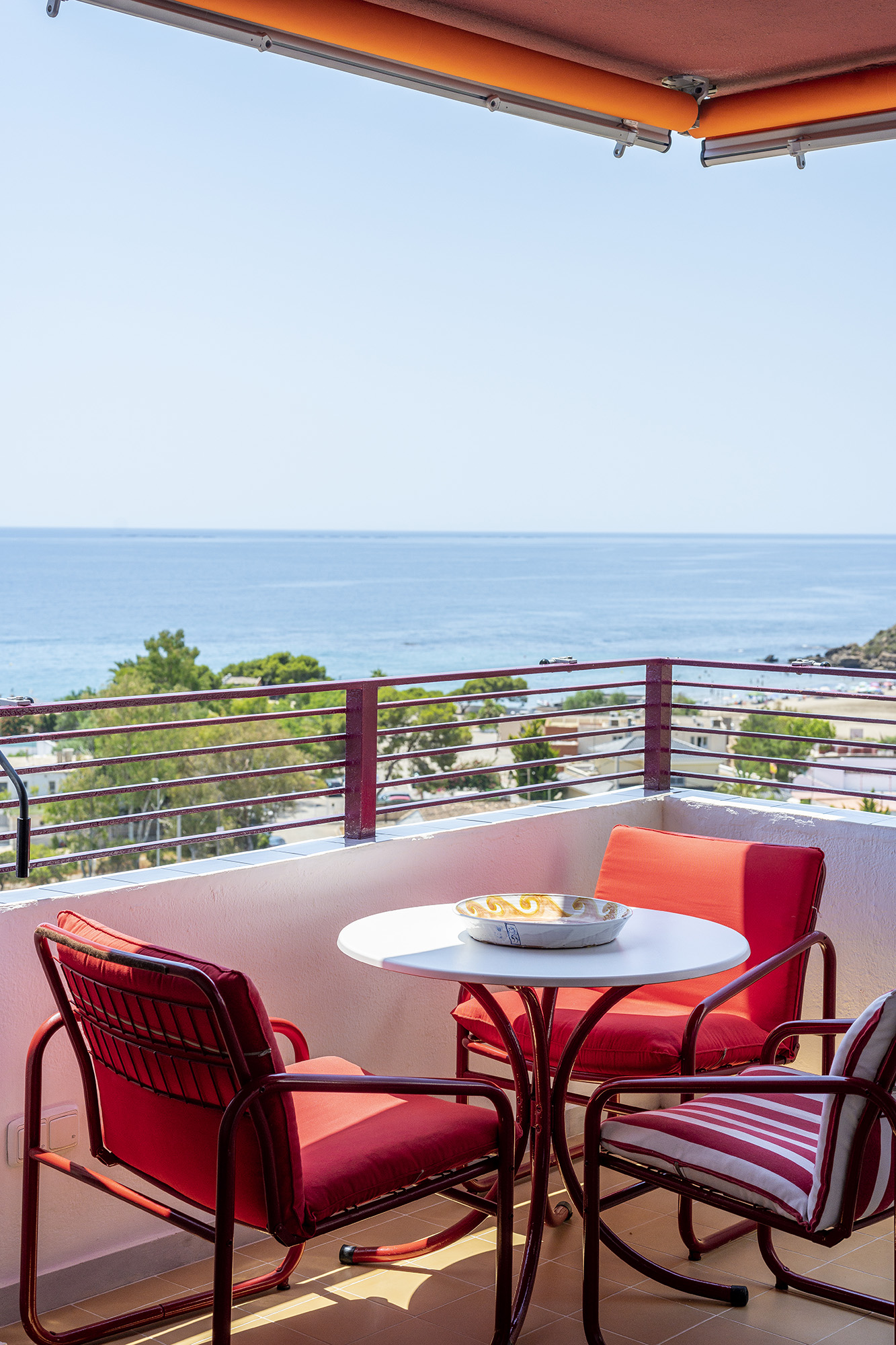 Terraza con vistas al mar.